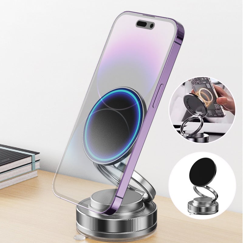 360° justerbar vakuum-magnet telefonholder | Skanto