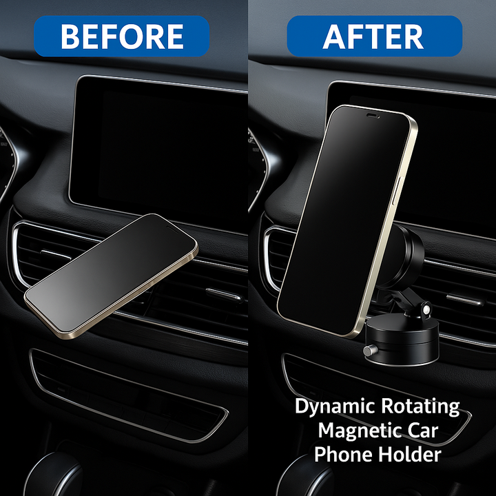 Skanto | Dynamisk Roterende Magnetisk Biltelefonholder
