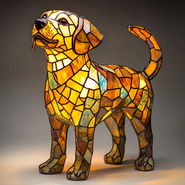 Skanto | Lumidog Håndlaget Lysende Hund Lampe – Ambient Belysning og Gave