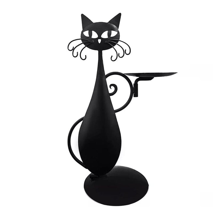 Skanto | Svart katt lysestake