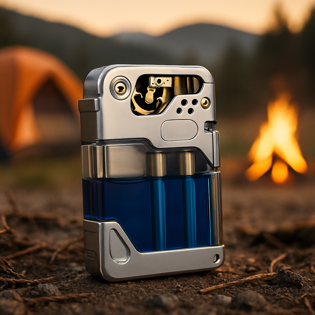Clear Tank Metal Kerosene Lighter | Skanto
