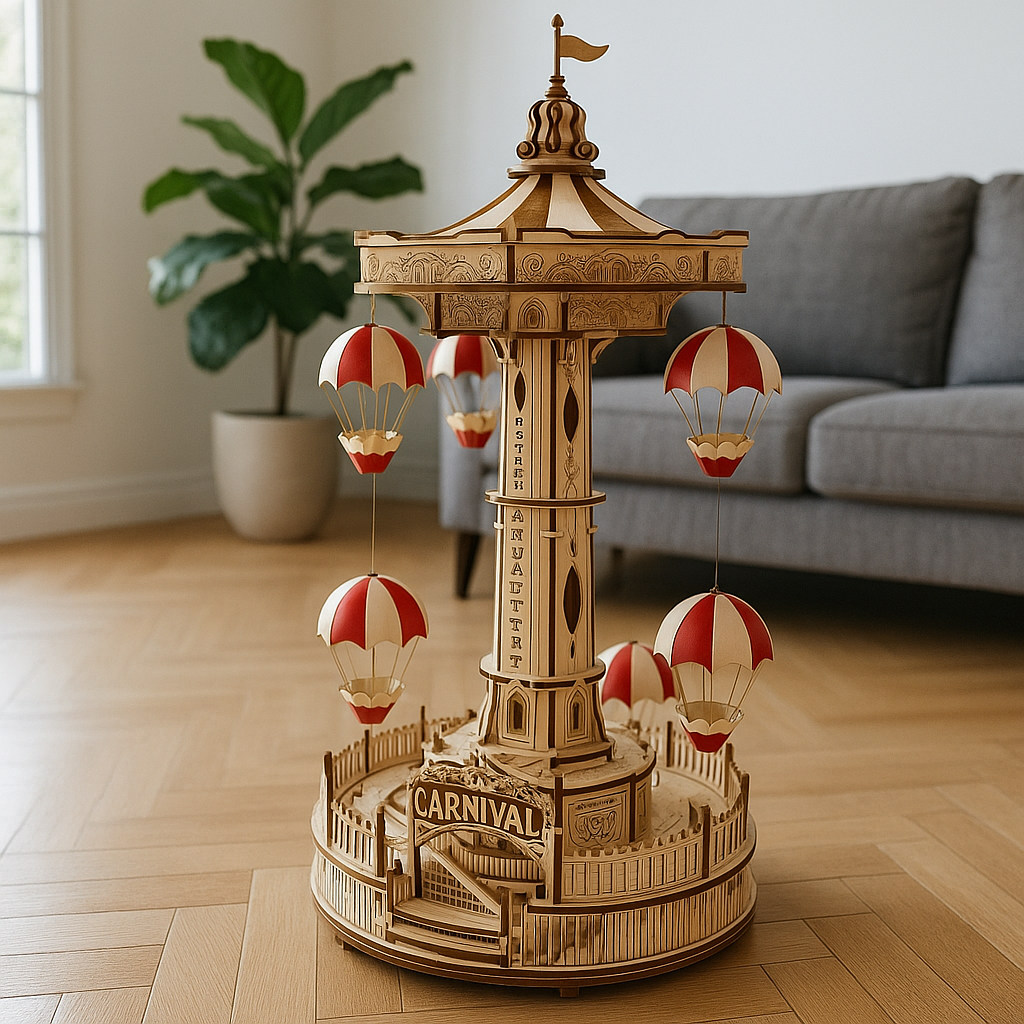 Skanto | Tre 3D Puslespill DIY Karnevalstårn Kitt
