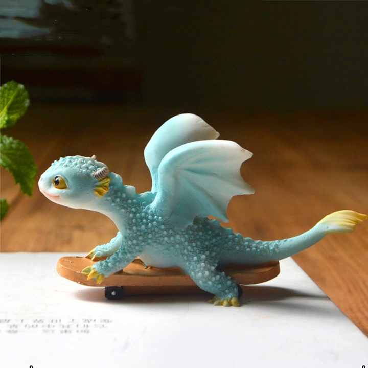 Skanto | Mini søt drage statue dekorasjon