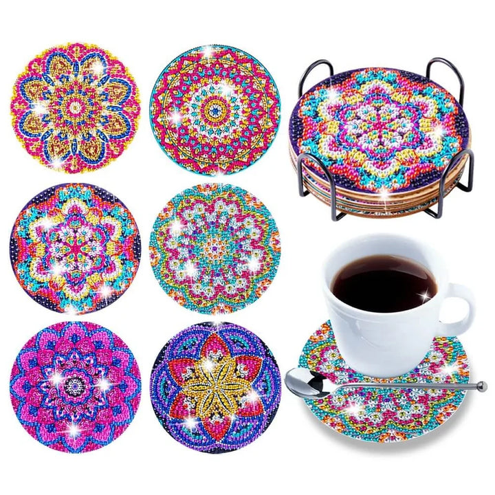Skanto | Diamond Crafts Coaster Diamond Painting Coaster (Mandala)