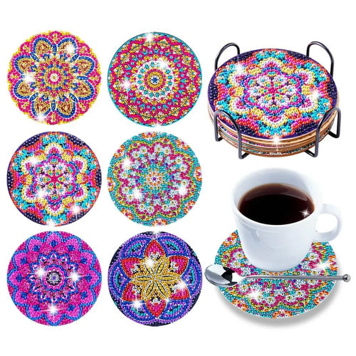 Skanto | Diamond Crafts Coaster Diamond Painting Coaster (Mandala)