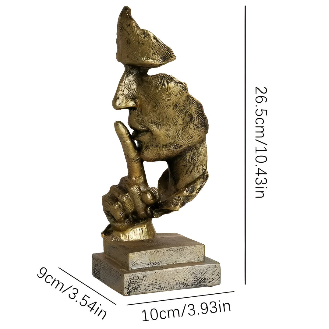 Abstract Thinker Skulptur – Moderne Deco Figur laget av Harpiks | Perfekt for Stue & Kontor | Skanto
