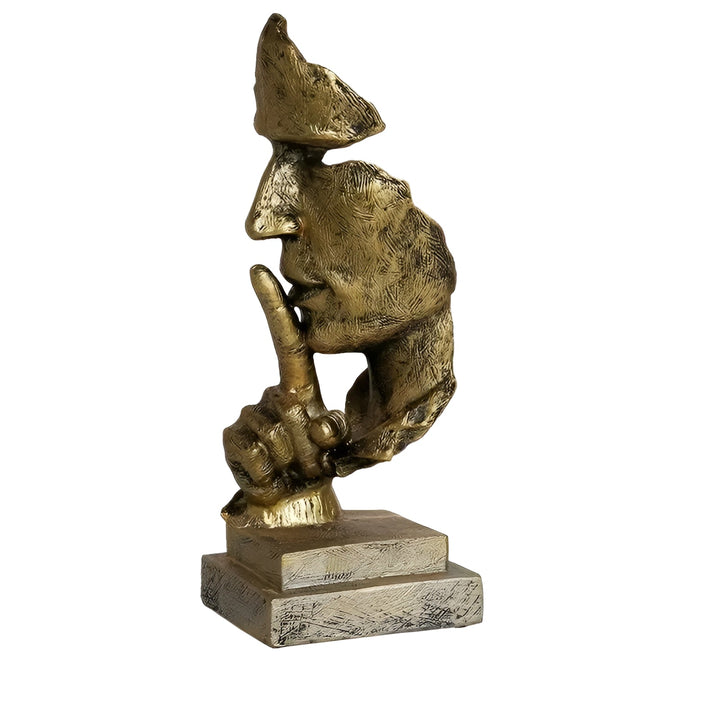 Abstrakt tenkerskulptur – moderne art deco-figur laget av harpiks | Ideell for stue og kontor