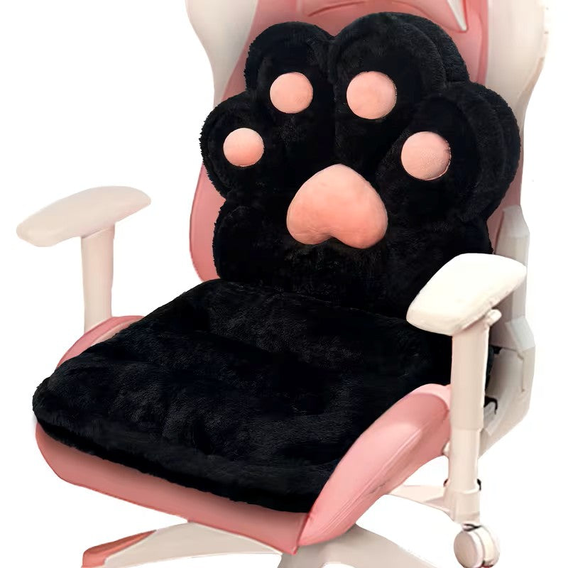 L-formet kattepotepute – kosete og myk | Fluffy sittepute for spillstoler og sofaer