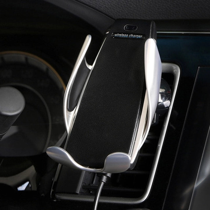 Trådløs automatisk mobil lader og holder for bilen | Skanto