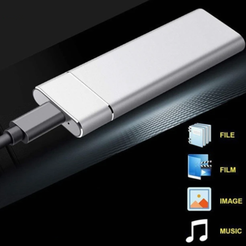 Skanto | Portabel Solid State Ekstern Harddisk, Ultrarask Ekstern SSD