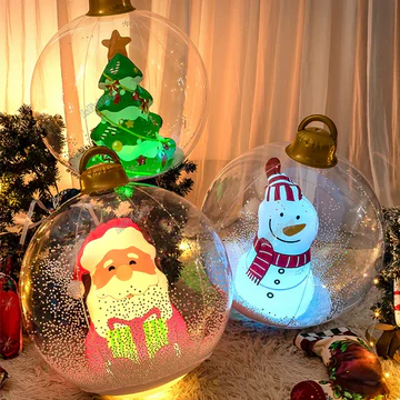 Skanto | Oppblåsbar utendørs juleball med lys (LED)