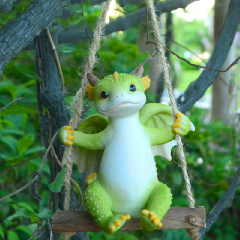 Skanto | Mini søt drage statue dekorasjon