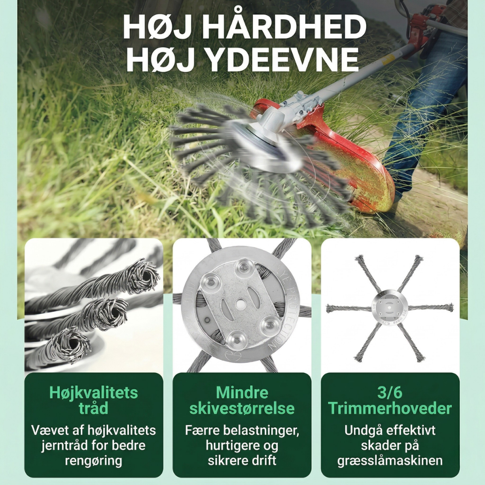 CutForge™ Trimmer Erstatningshode laget av Ståltråd | Skanto