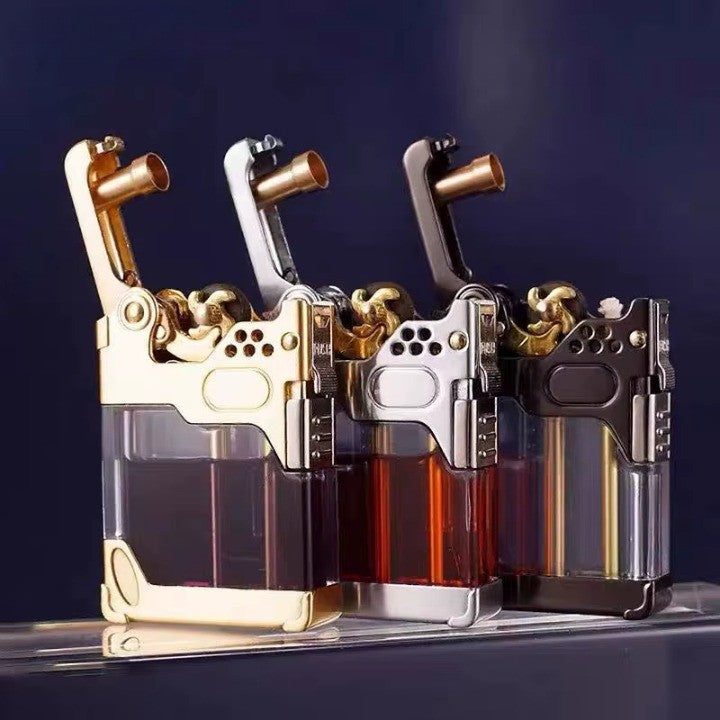 Clear Tank Metal Kerosene Lighter | Skanto