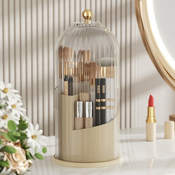 360° Organizer - Dreibar - Praktisk - Elegant - For dine sminkepensler | Skanto