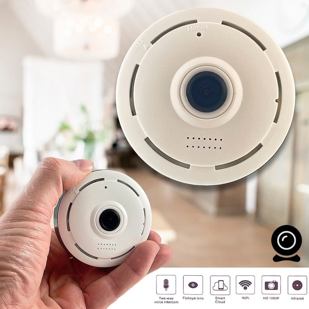 360 ° Innendørs-WiFi-Kamera | Skanto