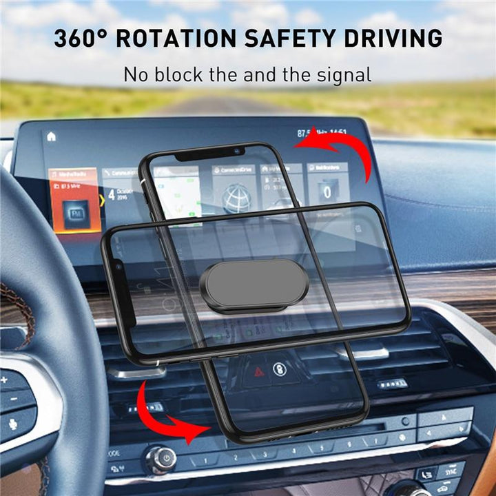 360° Rotatable Compact Car Phone Holder (Magnetic) | Skanto