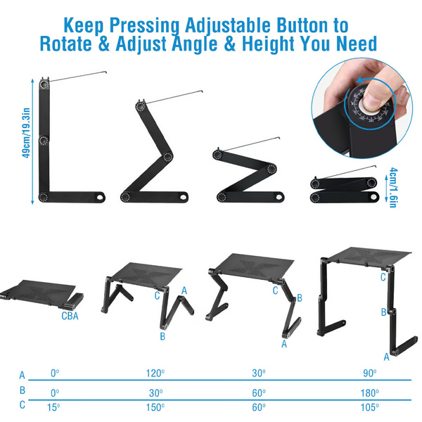 Skanto | 360° Ergonomisk Laptopstativ - FlexStand