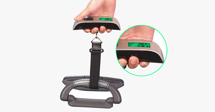 Skanto | Håndholdt Digital Bagasjevekt - Temperatursensor & LCD Skjerm - Portabel Størrelse