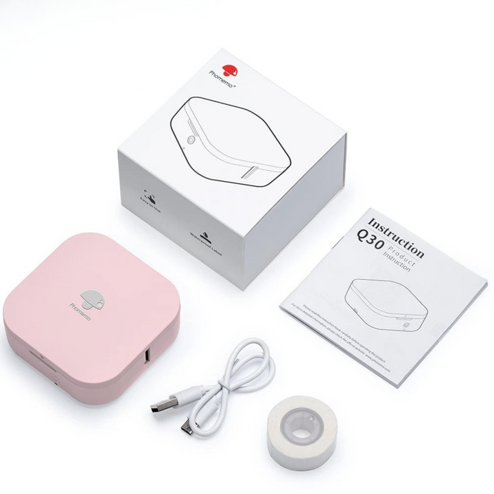 Skanto | PRINTIFY – Trådløs termisk etikettmaker med Bluetooth og bærbar blekksfri utskrift