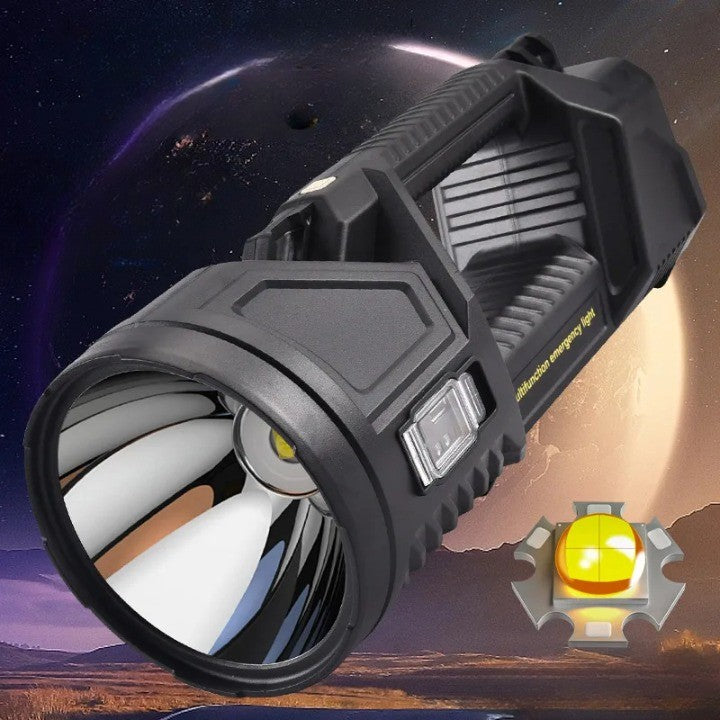 Solar High-Power Multifunksjonslommelykt | Skanto