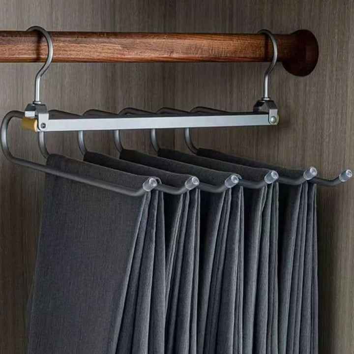 Skanto | SpaceLuxe Aluminium Bukseoppheng – Flerlags, Plassbesparende Klesskap Organizer