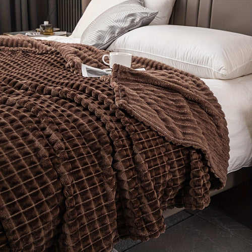 FlannelLuxe – Mykt Fleece Teppe for Comfort Skanto