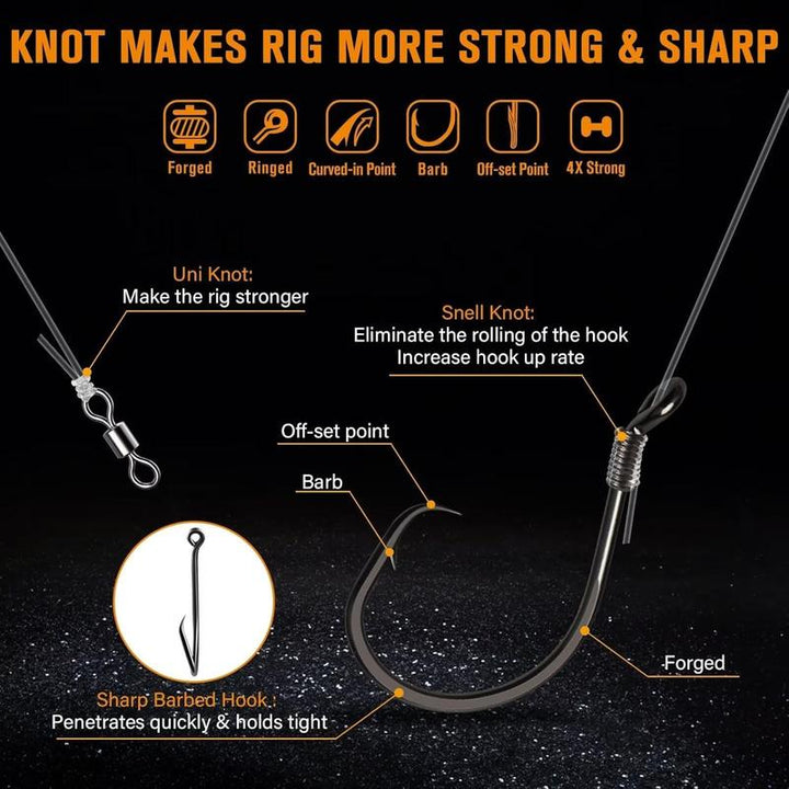 Skanto | Pre-Rigget Catfish Float Rigs med Rattle Beads