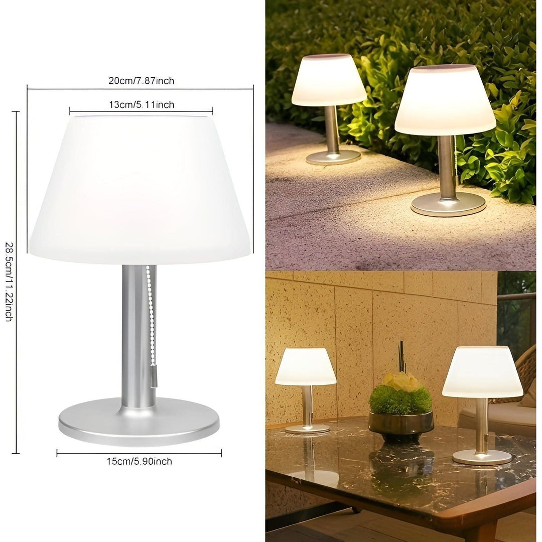 Elegant solid bordlampe for utendørs sjarm Skanto