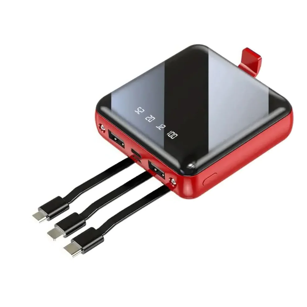 Skanto | Mini Power Bank 4-Tråder 20,000mAh