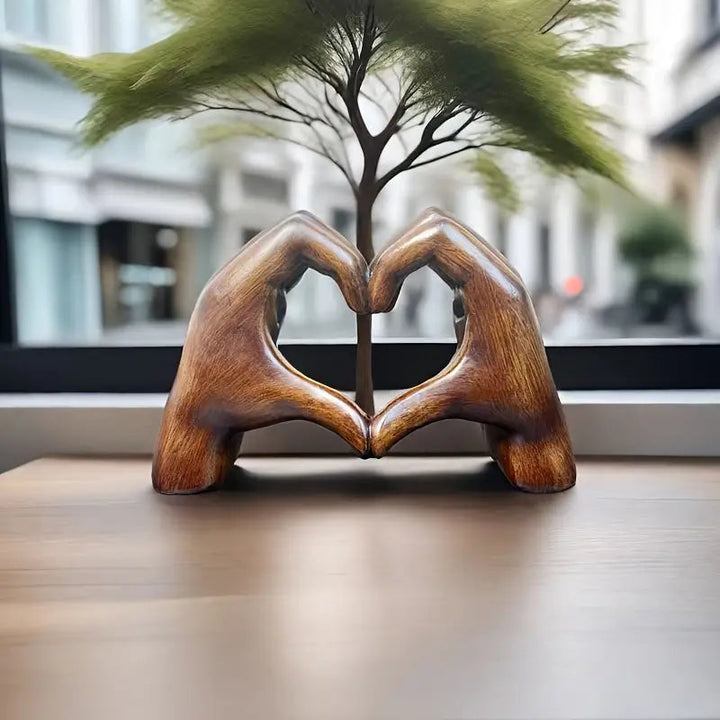 Lovenest Elegant Harpiks Skulptur - Symbol på Kjærlighet og Hengivenhet Skanto