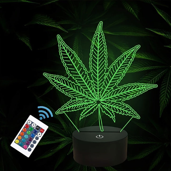 Skanto | GlowBud - 3D Hampbladlampe