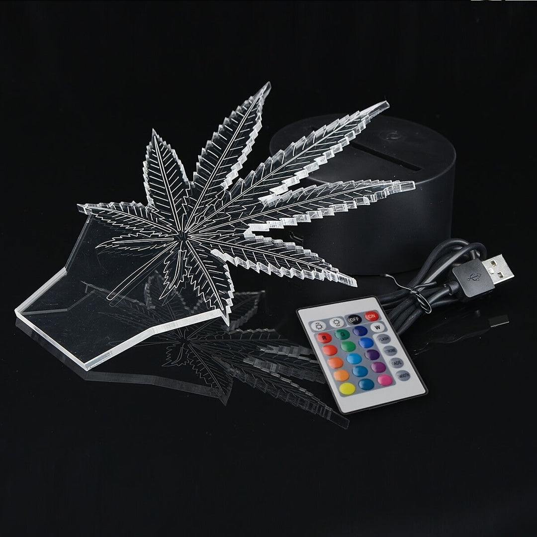 Skanto | GlowBud - 3D Hampbladlampe