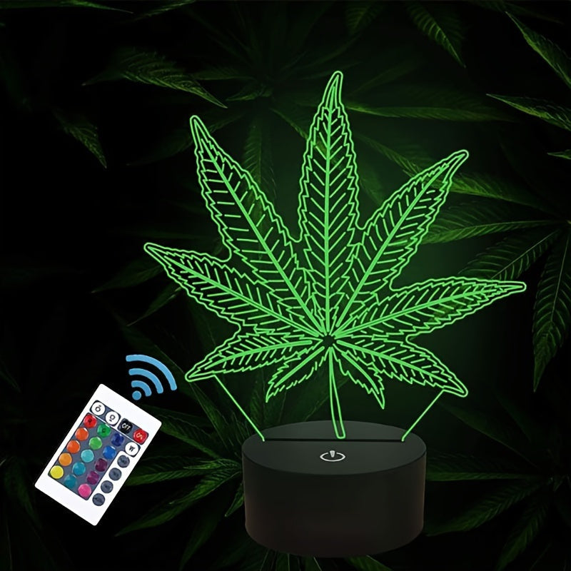 Skanto | GlowBud - 3D Hampbladlampe
