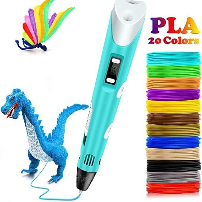 Skanto | ColorPoint 3D Penn – Kreativ Tegne Penn for Barn med 20 Farger Filament