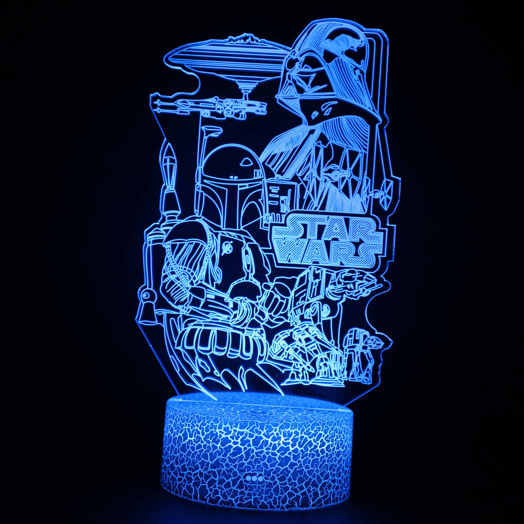 Skanto | Star Wars 3D Optisk Illusjon Lampe