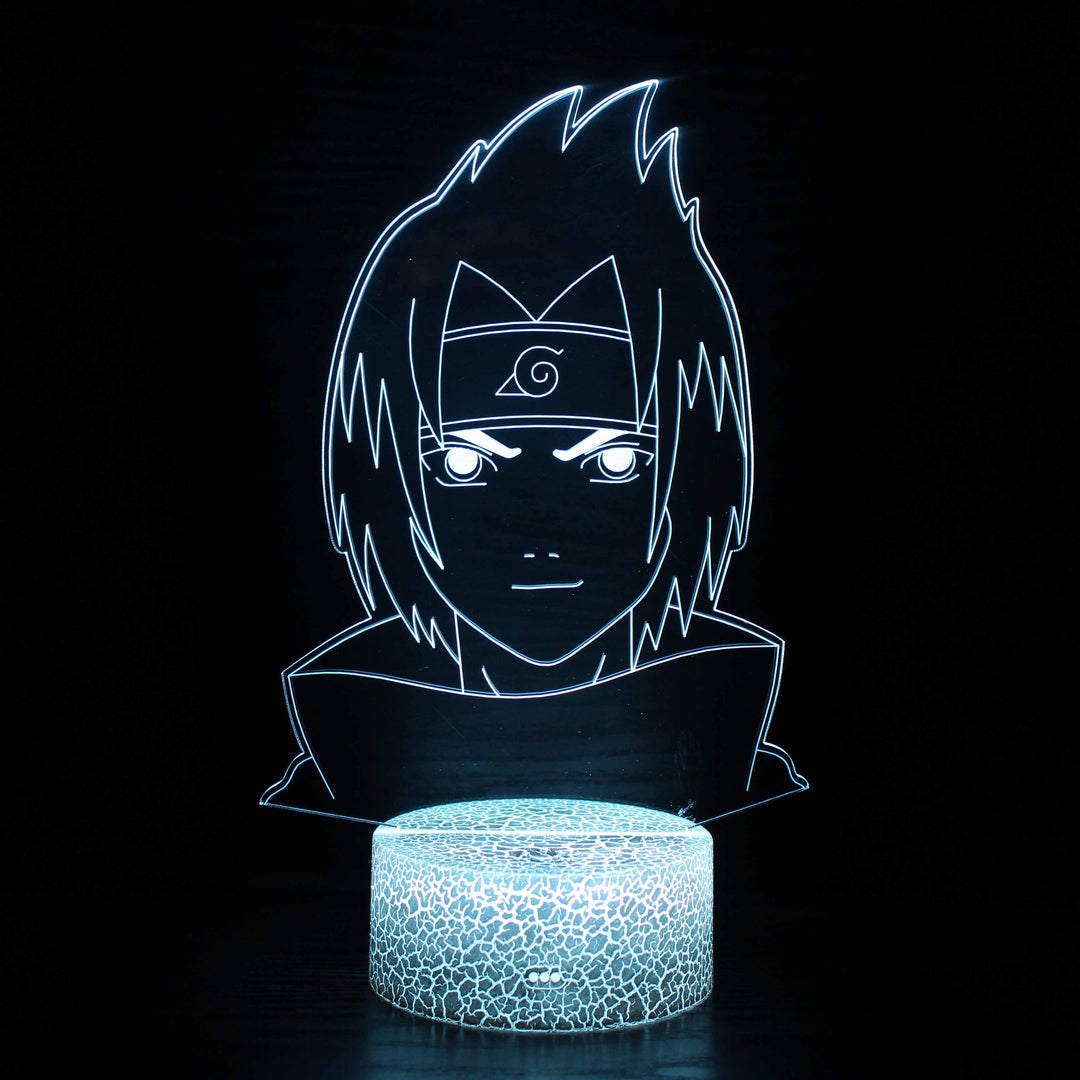 Skanto | Lite Sasuke Naruto Karakter 3D Optisk Illusjon Lampe
