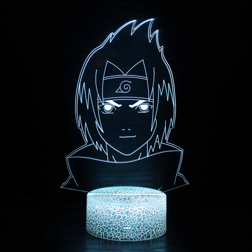 Skanto | Lite Sasuke Naruto Karakter 3D Optisk Illusjon Lampe
