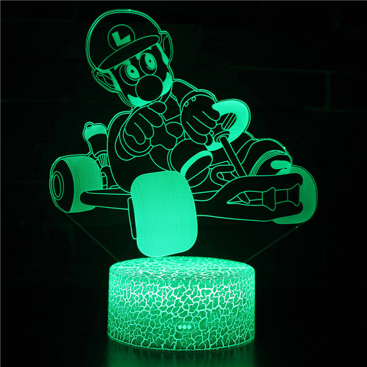 Skanto | Luigi Super Mario 3D Optisk Illusjonslampe