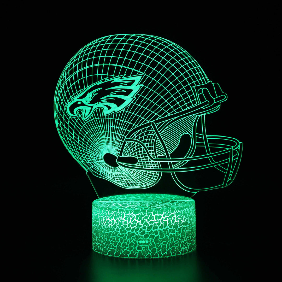 Skanto | Philadelphia Eagles Fotballhjelm 3D Optisk Illusjonslampe