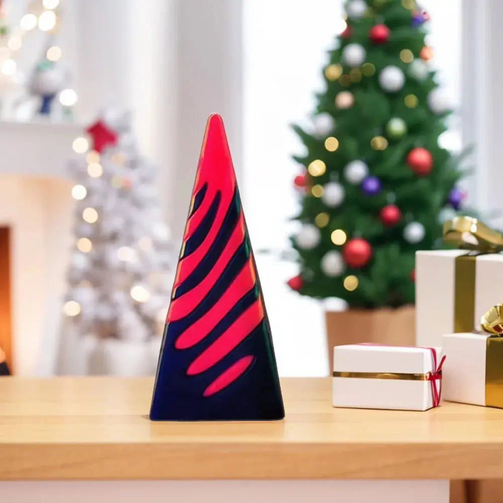 3D-printet spiralkjeglepyramideleke – Unik visuell magisk skrivebordsskulptur