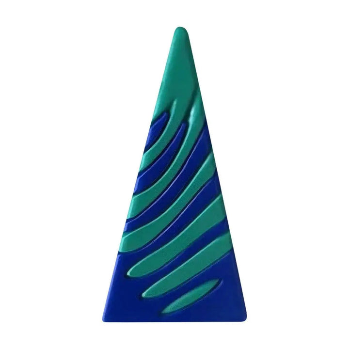 3D-printet spiralkjeglepyramideleke – Unik visuell magisk skrivebordsskulptur