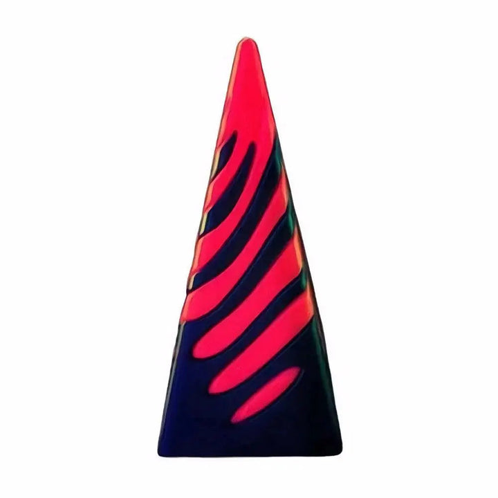 3D-printet spiralkjeglepyramideleke – Unik visuell magisk skrivebordsskulptur