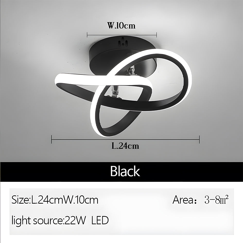 Skanto | Taklampe med LED svart metallramme
