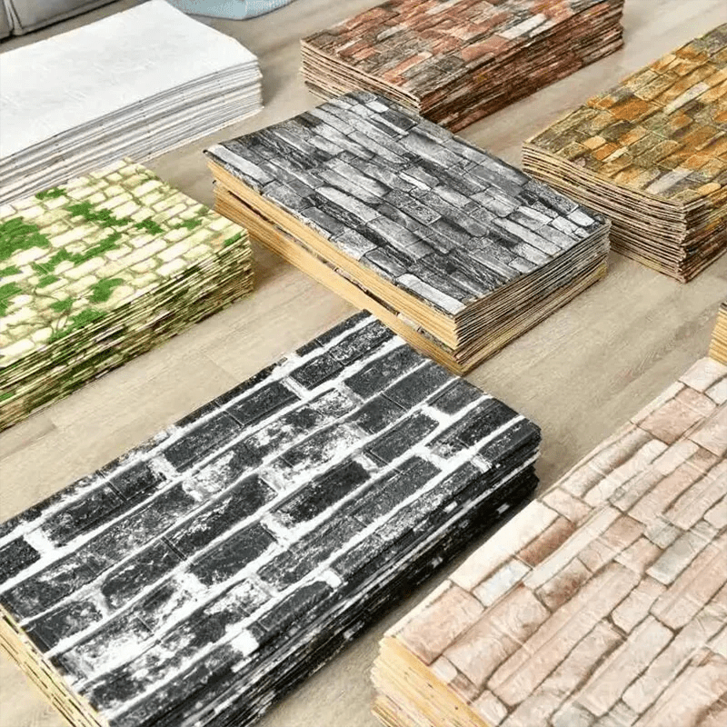 Skanto | 3D skumtapet i mursteinmønstret