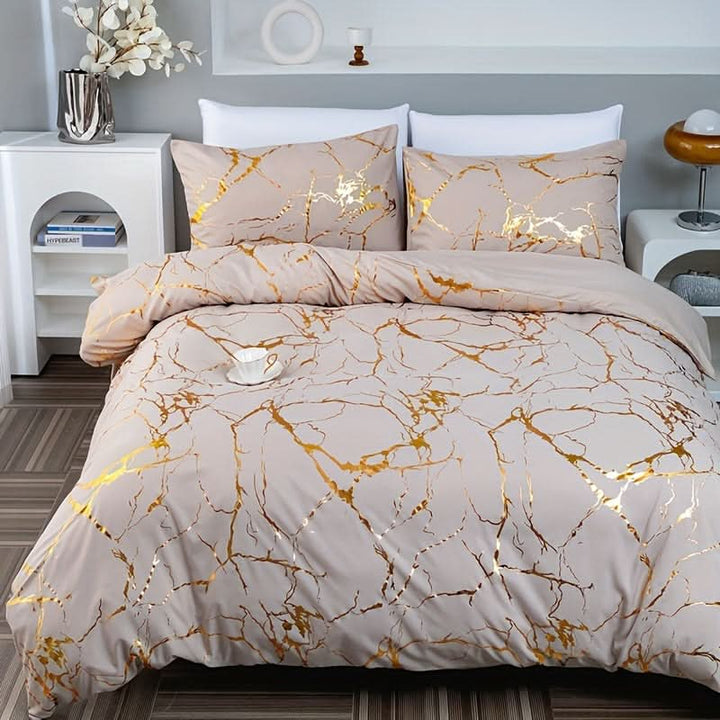 Luksus, vekt Bettwäscheset med elegant design