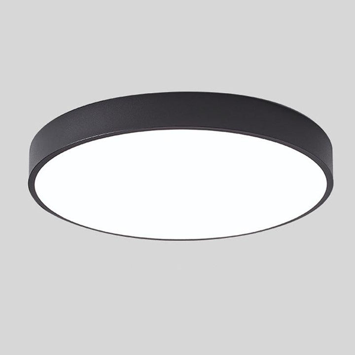 Skanto | Skandinavisk Sirkulær LED Taklampe | Myk Belysning, Minimalistisk Design & Ideell for Soverom og Arbeidsområder