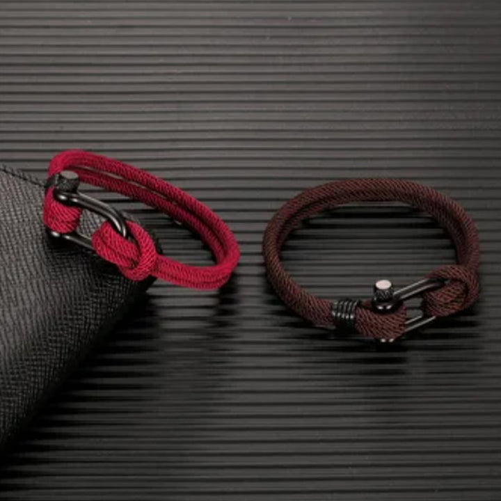 Skanto | U-formet spenne nylon flettet armbånd