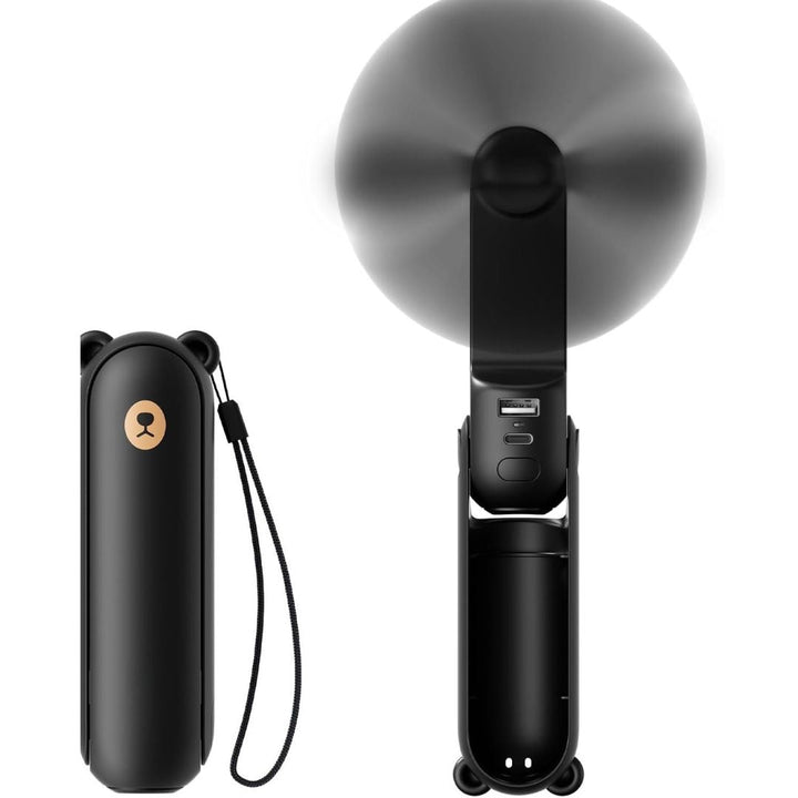3 i 1 Håndholdt Mini Vifte | USB Oppladbar, Sammenleggbar Design & Ideell for Reise, Camping og Utendørsaktiviteter | Skanto