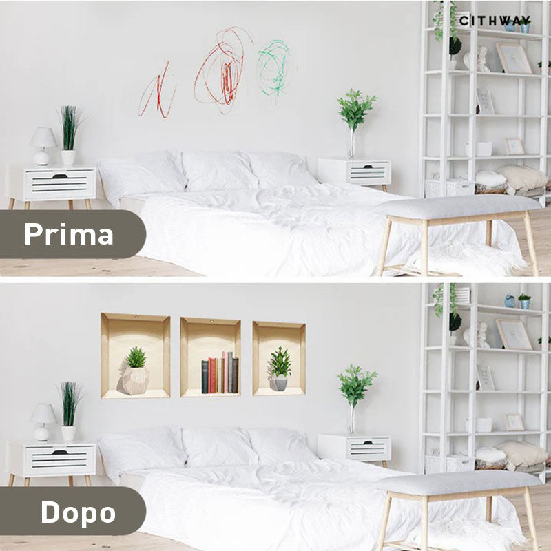 Skanto | Selvklebende 3D Plante Veggklistremerker